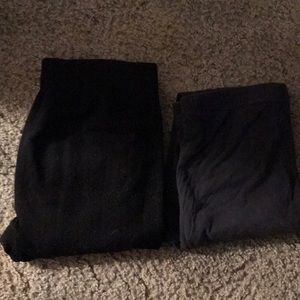 Black and grey leggings